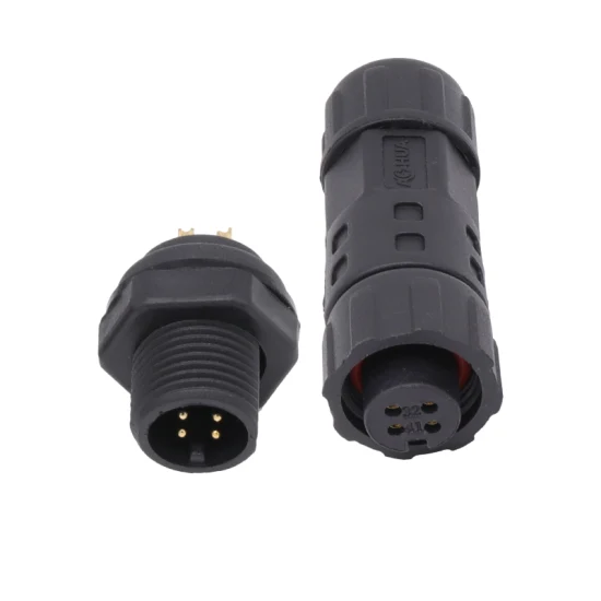 Ahua 2 3 4 Pin Panel Type Male Female Waterprofo Right Angle Connector