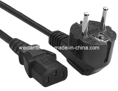 VDE Approved Germany Schuko to IEC C13 Power Cord