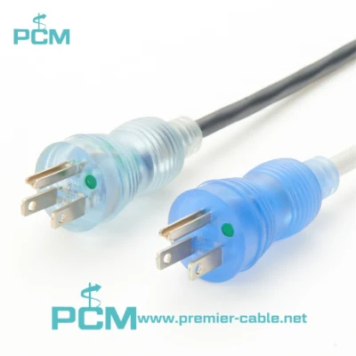 Hospital Grade Medical Power Cable 5-15 to C13